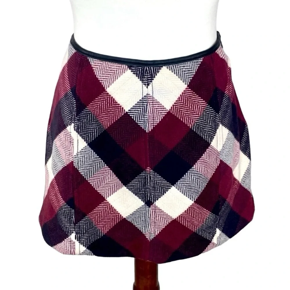 Free People Plaid Short Skirt